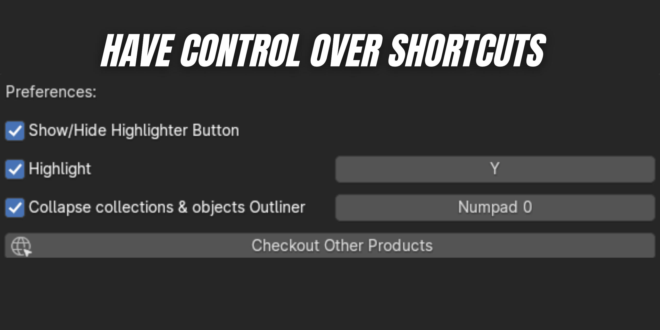 Add anything you want even from other addons Add anything you want even from other addons